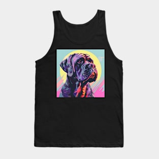 70s Mastiff Vibes: Pastel Pup Parade Tank Top